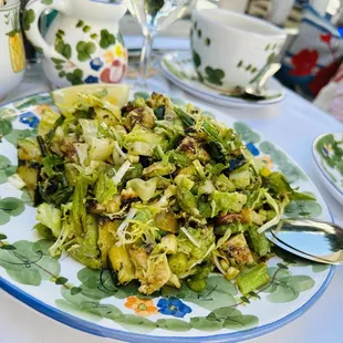 Grilled veggie salad.