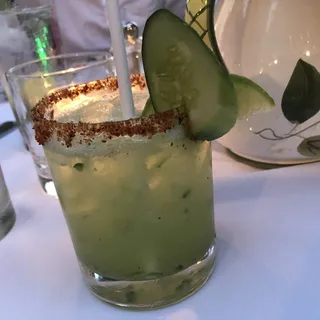Spicy cucumber margarita