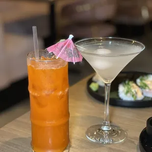 Thai Iced Tea and Lychee Martini (Insta: @badtothebite)