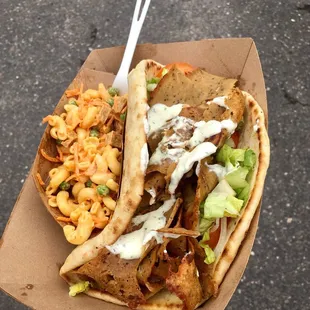 Gyro and macaroni salad ($10)