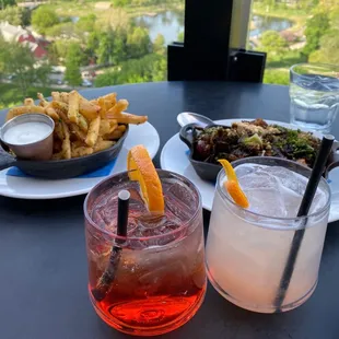 Truffle fries, aperol spritz, sex interview with psyche, and those yummy crispy Brussels sprouts. Excellent all around!