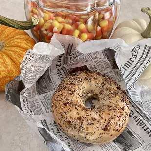 We ordered the Pumpkin Pie Latte, a cappuccino, bagels, and some sweets and everything was so delicious!!!