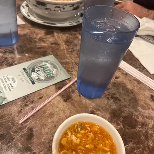 The Dinner Soup (chicken, corn, carrot and egg) is great