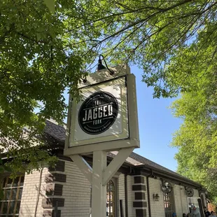 a sign for a restaurant