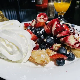 waffles, food