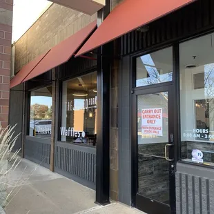 Carryout entrance only