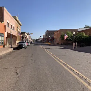 a street lined with shops