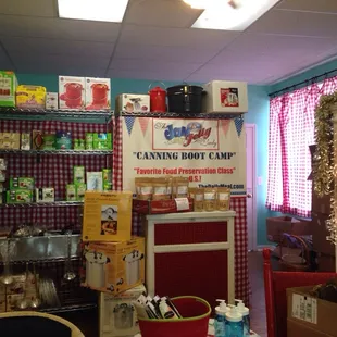 a room full of items