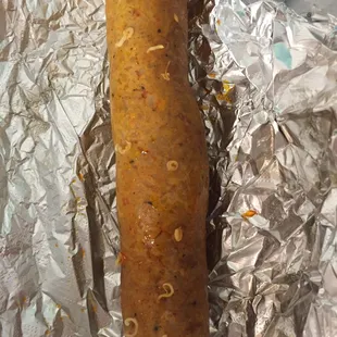 This is the worm sausage. Disgusting!