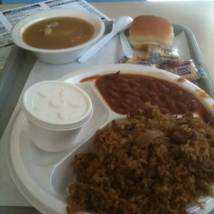 Number 2, jambalaya, file gumbo, red beans