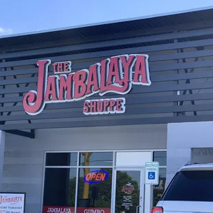 the front of the shop