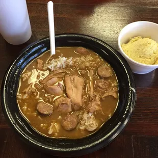 Gumbo and potato salad!