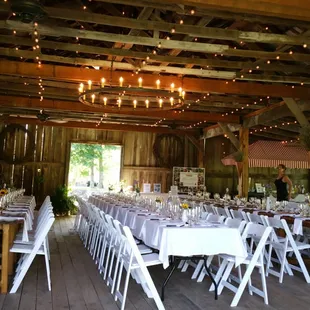 Inside barn area at The James Grace House.