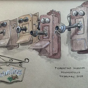 The old telephones caught my eye