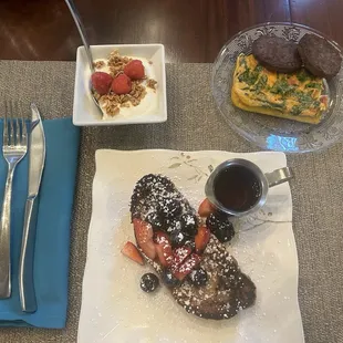 Amazing breakfast prepared by C.C.