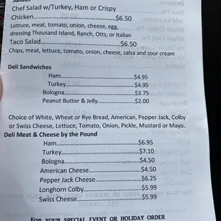 Menu pg 3