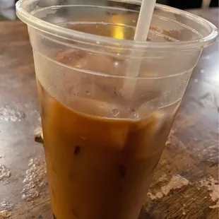Iced House-Made Chai with mocha flavor