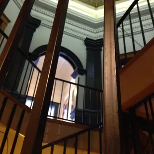 Upstairs of this historic building ... No access, but it looks cool