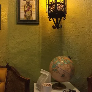 Hot chocolate way down in the bottom