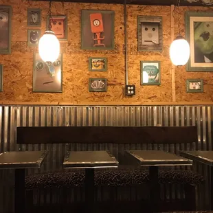 Though decorations are simple, they are clever! Tons of seating. Great for groups or individual work!