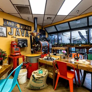 Beautiful and one of a kind coffee roasting machine!