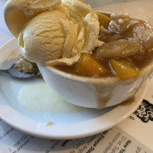 Peach cobbler