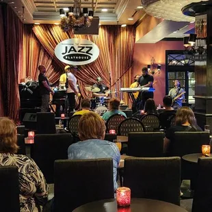 a group of people sitting in chairs
