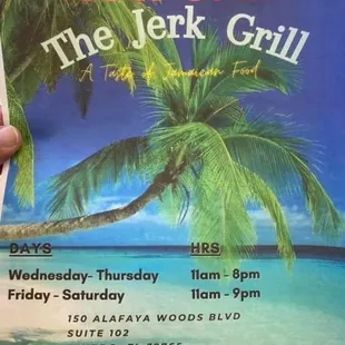 Hours, address, telephone