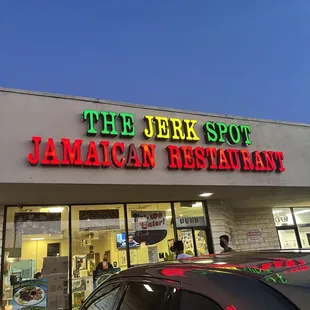 the front of the restaurant