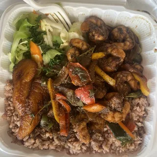 Jerk Shrimp Meal