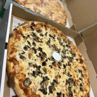 Jersey Classic Cheese Pizza with Mushrooms