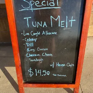Today's special- not your average Tuna Melt!