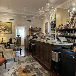 Full bar completes any coffee concoction you can think of.