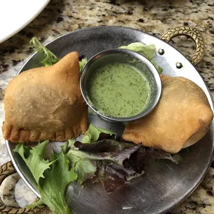 Meat samosas