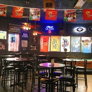 a pool table and pool tables