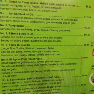 Pg 2 menu