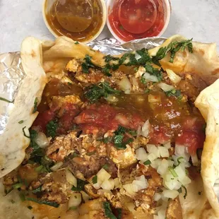 Hippo with no cheese. Onions and cilantro added :)