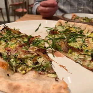 Brussels Sprouts pizza