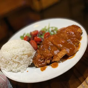 Chicken Katsu with Korean White Rice