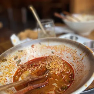 Spicy Ramen with Braised Pork and Poached Egg