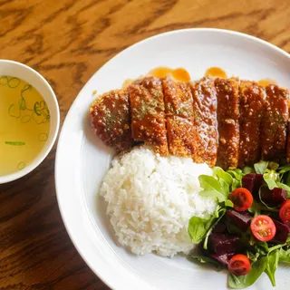 Chicken Katsu with Korean White Rice