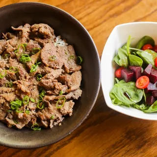 Bulgogi Beef over Korean White Rice