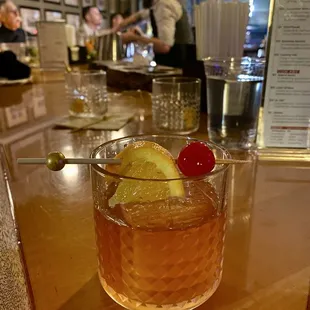 Smoked old fashioned