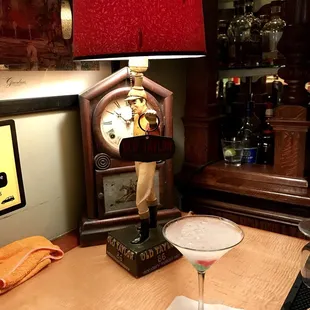 a martini in a martini glass