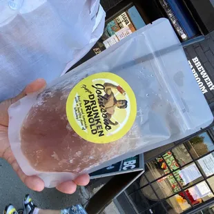 Frozen drunken Arnold