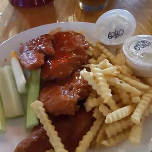 a plate of food on a table