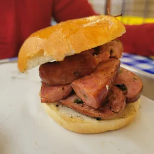 hot sausage sandwich