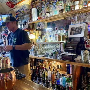 Neil making a great Old Fashioned!