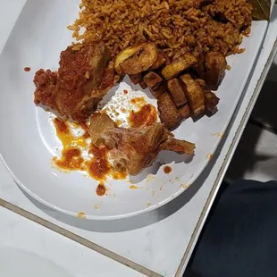Jollof rice with chicken