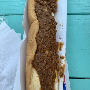 Foot long coney dog